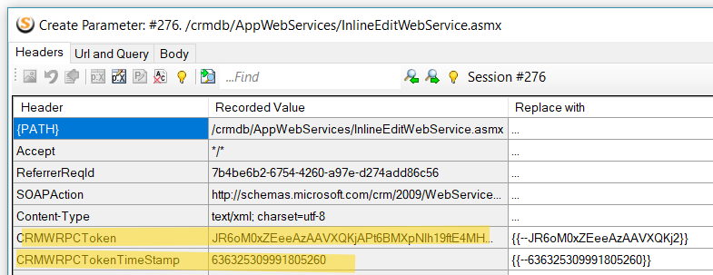 Dynamics CRM WRPC token parameter