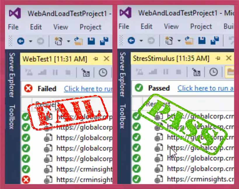 Visual Studio Load Testing: Troubleshooting Web Tests